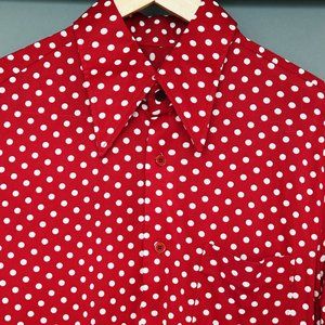 Rock And Roll 70s Vintage Polka Dot Shirt